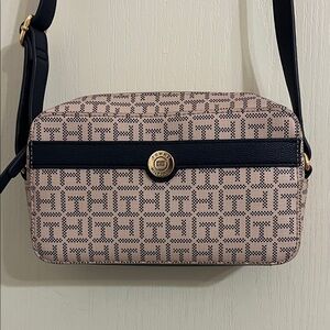 Tommy Hilfiger Pink and Navy Crossbody Bag